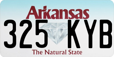 AR license plate 325KYB