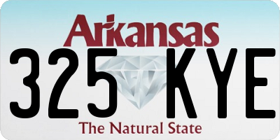 AR license plate 325KYE