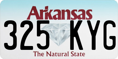 AR license plate 325KYG