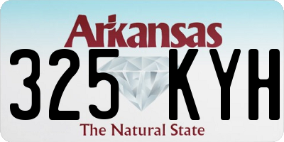 AR license plate 325KYH