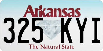 AR license plate 325KYI