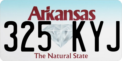 AR license plate 325KYJ