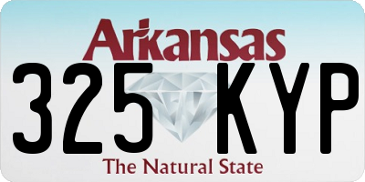 AR license plate 325KYP