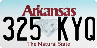 AR license plate 325KYQ
