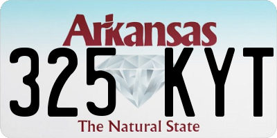 AR license plate 325KYT