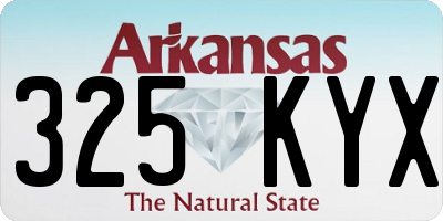 AR license plate 325KYX