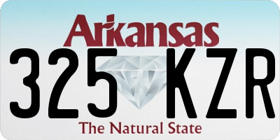 AR license plate 325KZR