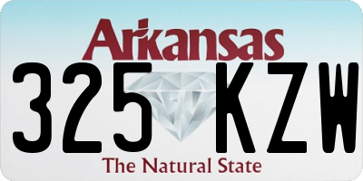 AR license plate 325KZW