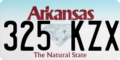 AR license plate 325KZX