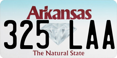 AR license plate 325LAA