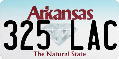 AR license plate 325LAC