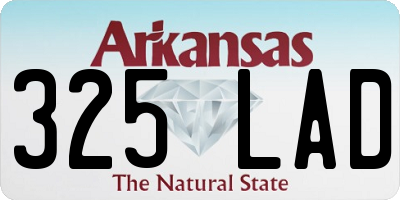 AR license plate 325LAD