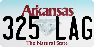 AR license plate 325LAG