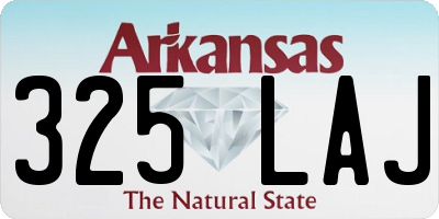 AR license plate 325LAJ