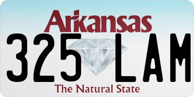 AR license plate 325LAM