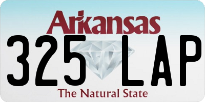 AR license plate 325LAP