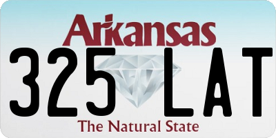 AR license plate 325LAT
