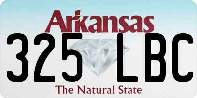 AR license plate 325LBC