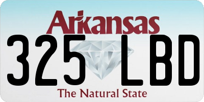 AR license plate 325LBD