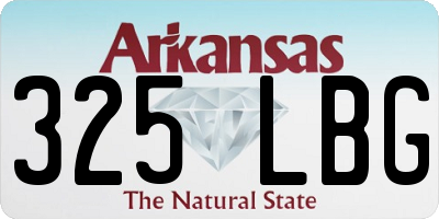 AR license plate 325LBG