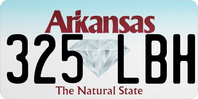 AR license plate 325LBH