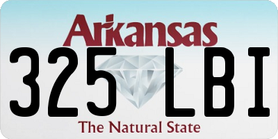 AR license plate 325LBI