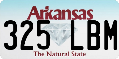 AR license plate 325LBM