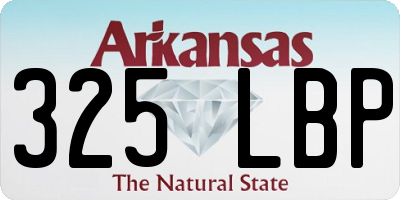 AR license plate 325LBP