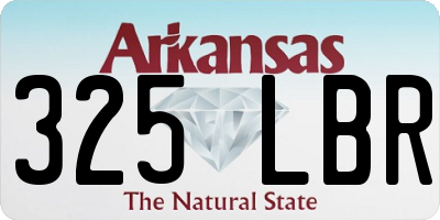 AR license plate 325LBR