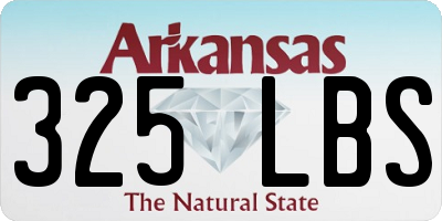 AR license plate 325LBS