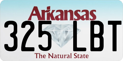 AR license plate 325LBT