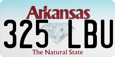 AR license plate 325LBU