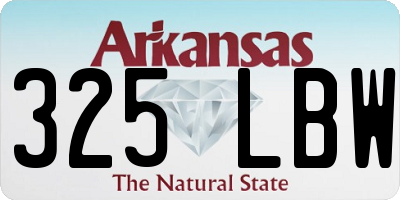 AR license plate 325LBW
