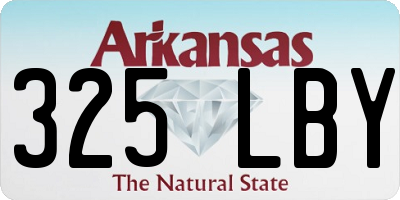 AR license plate 325LBY