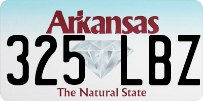 AR license plate 325LBZ