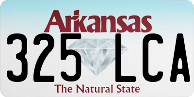 AR license plate 325LCA