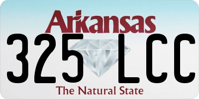 AR license plate 325LCC