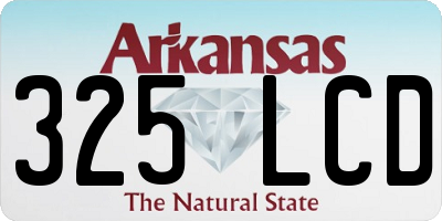 AR license plate 325LCD