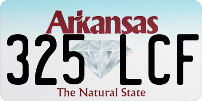 AR license plate 325LCF