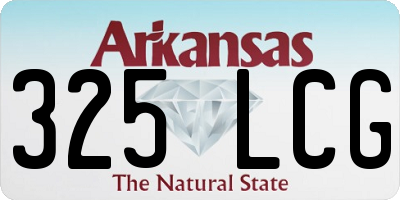 AR license plate 325LCG