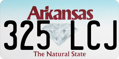 AR license plate 325LCJ