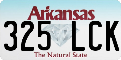 AR license plate 325LCK