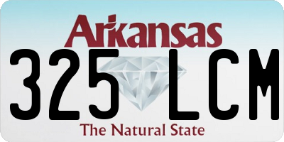 AR license plate 325LCM