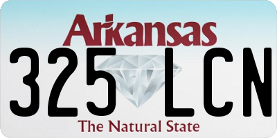 AR license plate 325LCN
