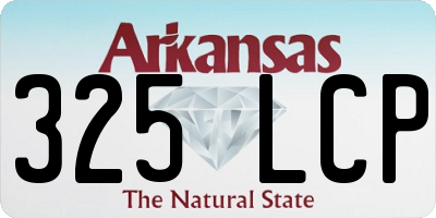 AR license plate 325LCP