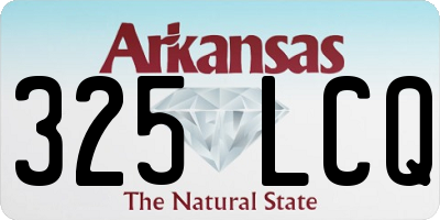 AR license plate 325LCQ