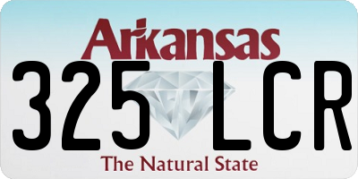 AR license plate 325LCR