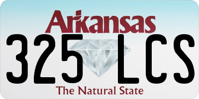 AR license plate 325LCS