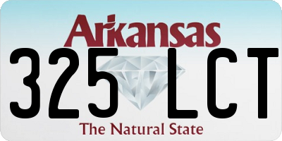 AR license plate 325LCT