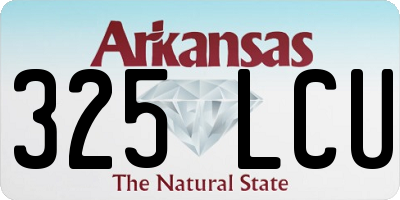 AR license plate 325LCU